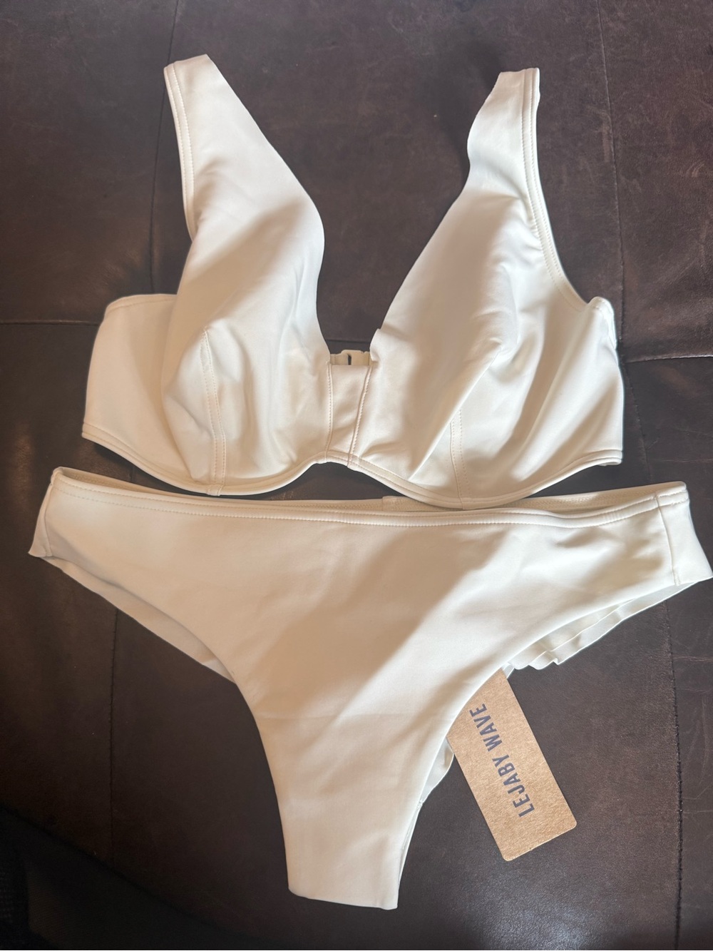 Lejaby Wave Ivory Bikini Set — Women's Swim Top & Bottom